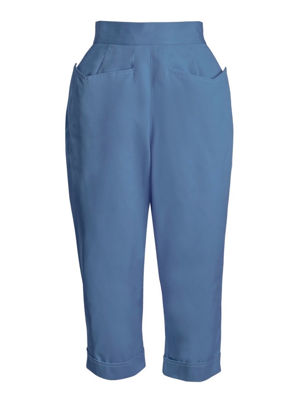 Vivien of Holloway Cornflower Blue Capri Pants VOH size 10, US 0